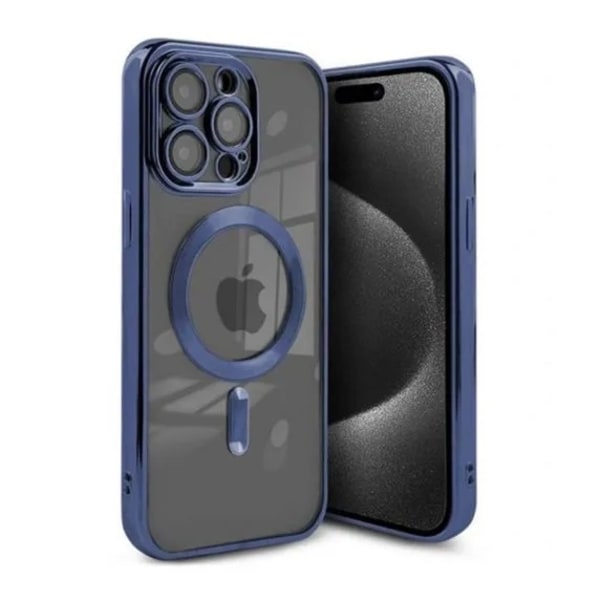 Luxury Mobilskal med Magsafe iPhone 15 Pro Max - Mörkblå