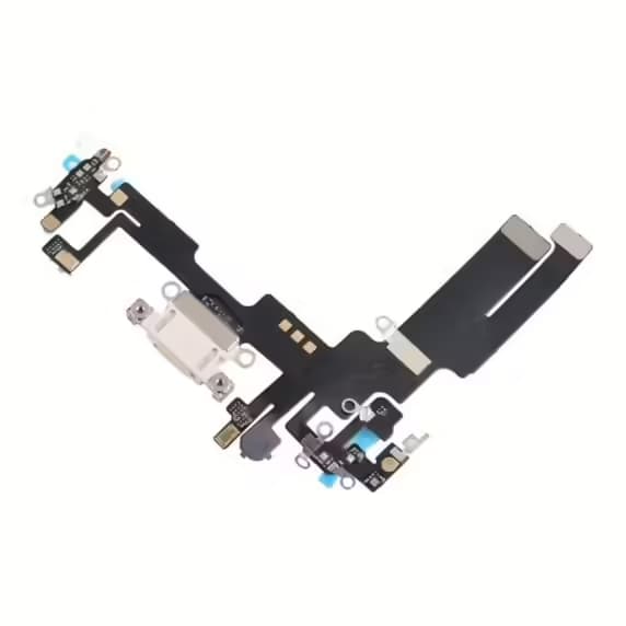 iPhone 14 Laddkontakt med Flexkabel Original - Vit