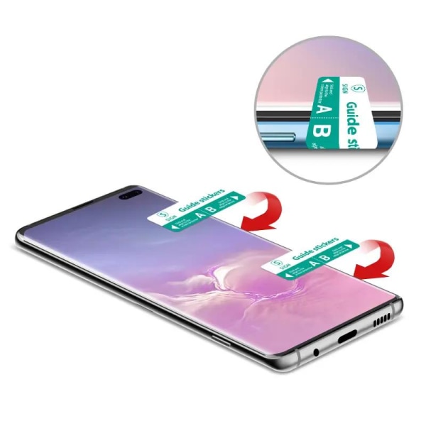 SiGN 3D Curved Skärmskydd Härdat Glas för Samsung Galaxy S10 Plu