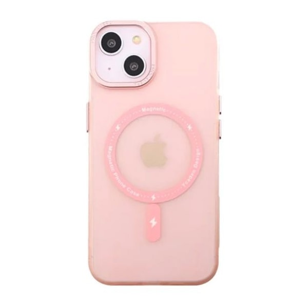 iPhone 14 Mobilskal med MagSafe - Frostat Rosa