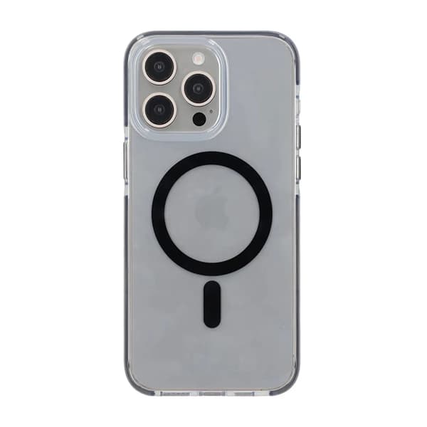 iPhone 15 Pro Max Mobilskal Magnet Dubbelskydd - Svart