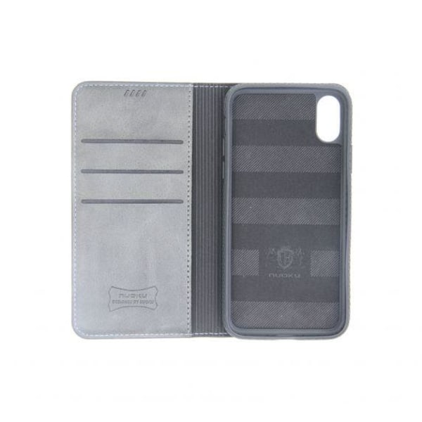 Flip Stand Leather Case For iPhone X/XS Black