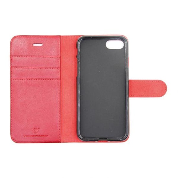 Flip Stand Leather Case For iPhone 7/8 Red