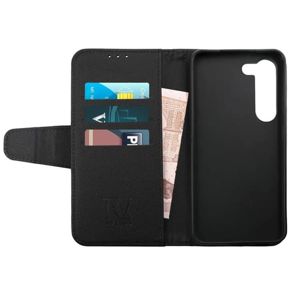 Samsung Galaxy S23 Plus 5G Plånboksfodral Extra Kortfack Rvelon - Svart