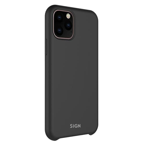 SiGN Liquid Silicone Case för iPhone 12 Pro Max - Svart