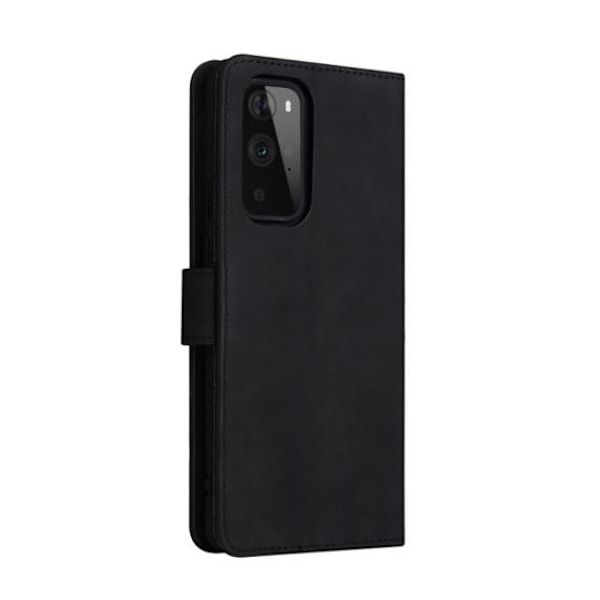 Flip Stand Leather Wallet Case For OnePlus 9 Pro Black
