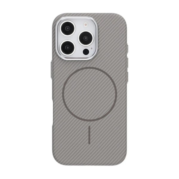 iPhone 16 Pro Mobilskal Carbonmönstrad - Grå