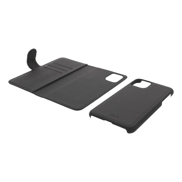 Plånboksfodral 2-i-1, iPhone 12 Pro Max, magnetiskt skal, svart