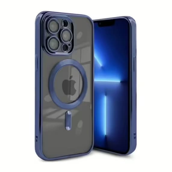 Luxury Mobilskal med Magsafe iPhone 13 Pro Max - Mörkblå