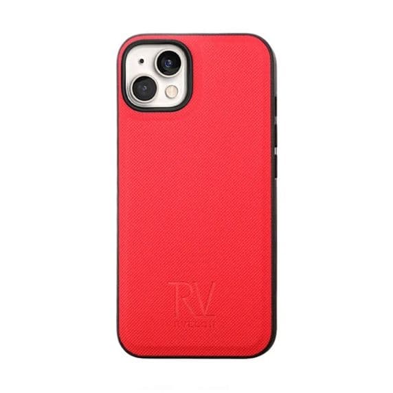 iPhone 14 Plus Plånboksfodral Magnet Rvelon Färg Röd