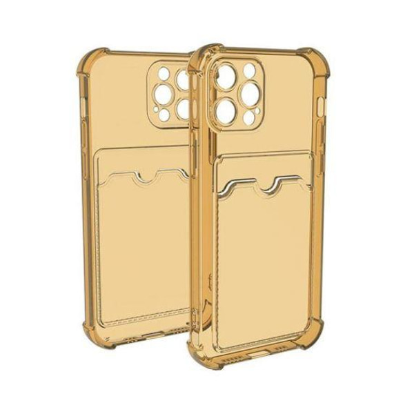 iPhone 12 Pro TPU Shockproof Protective Wallet Case Yellow