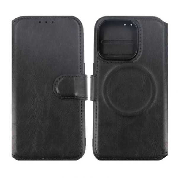 iPhone 15 Pro Plånboksfodral med Magsafe Rvelon - Svart