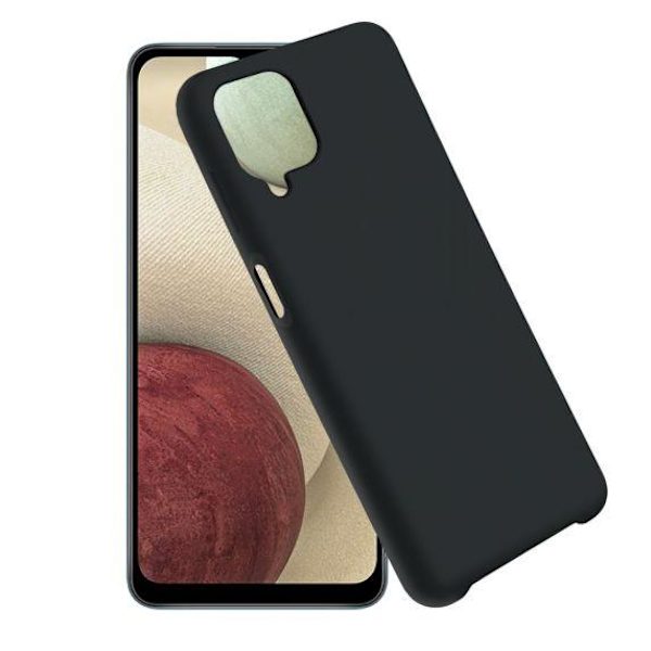 Silikonskal Samsung A12 - Svart