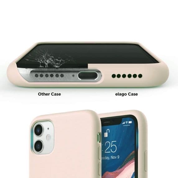 Rvelon iPhone 11 Skal - Silikon Beige