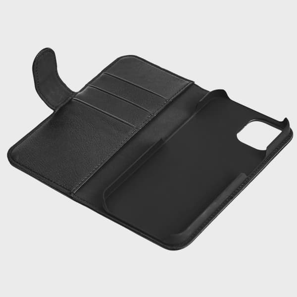 iPhone 12/12 Pro PU wallet, 3 cards, Black