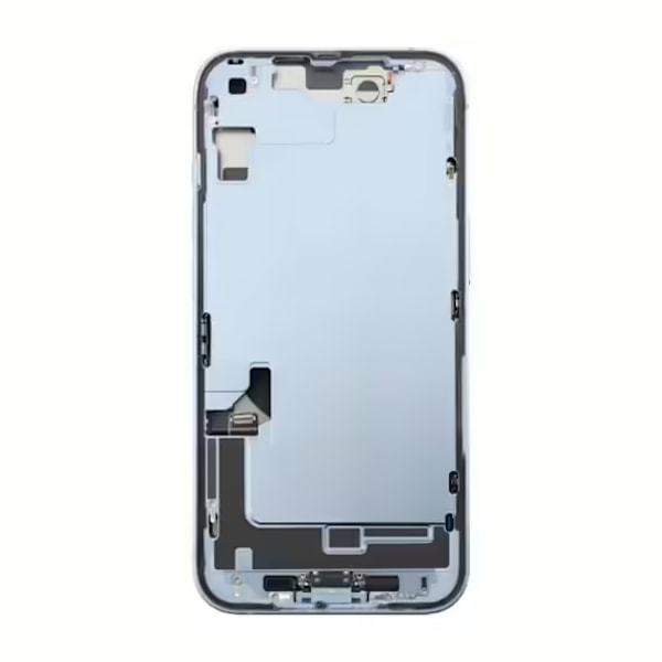 iPhone 14 Baksida med Komplett Ram - Blå