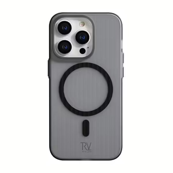 iPhone 13 Pro Max Mobilskal Korrugerad med Magsafe Rvelon - Grå