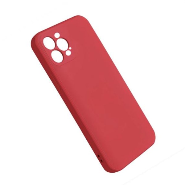 iPhone 12 Pro Silicone Case Camellia Red With Camera Cover