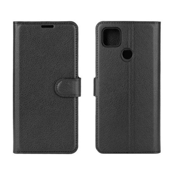 Flip Stand Leather Wallet Case For Xiaomi Redmi 9C Black