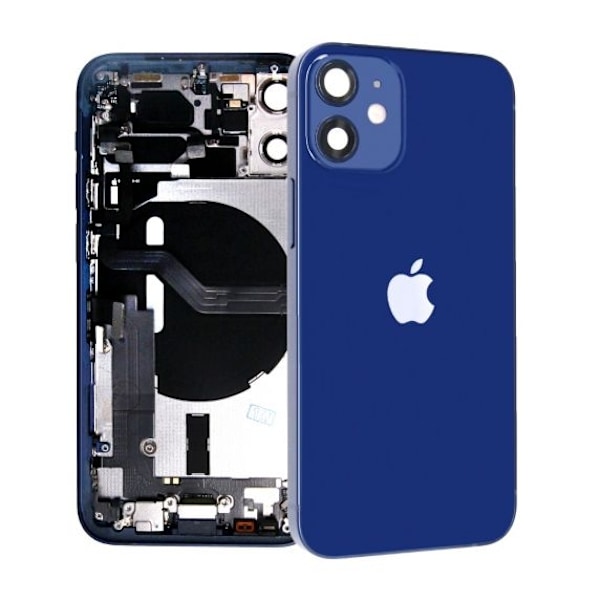 iPhone 12 Mini Baksida/Komplett Ram - Blå