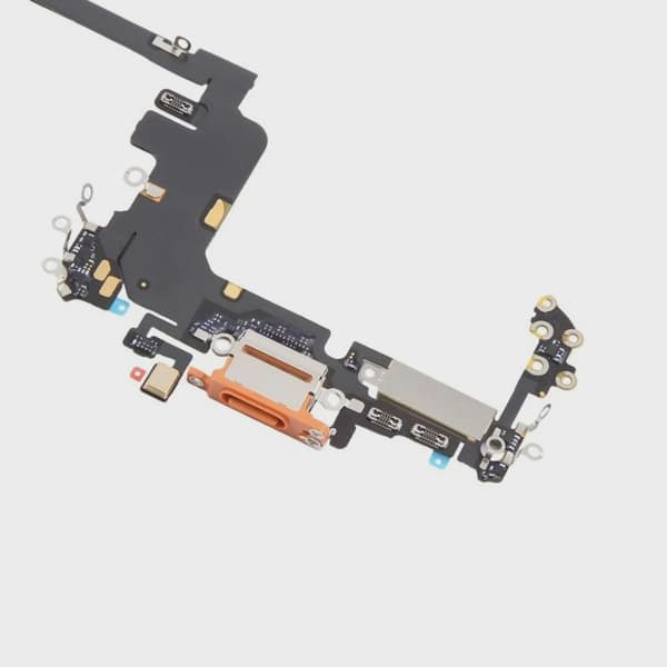 Laddkontakt med Flexkabel för iPhone 17 Pro - Orange