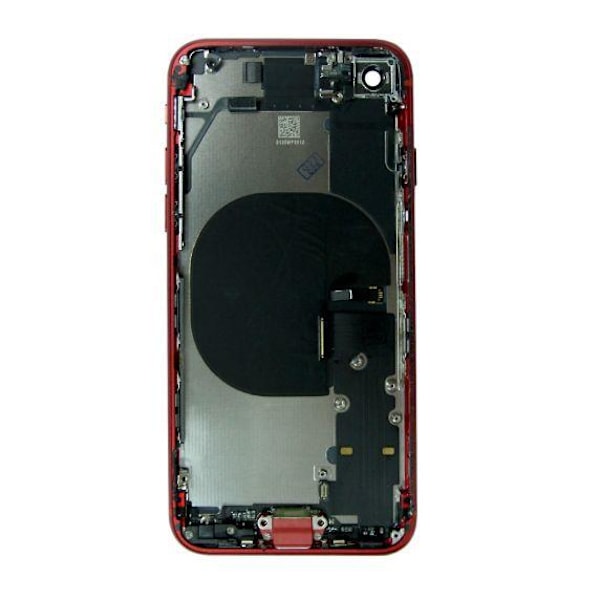 iPhone SE 2020 Baksida Med Komplett Ram - Röd