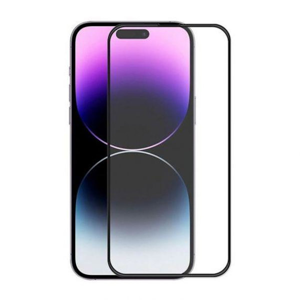 Skärmskydd iPhone 15 Pro - 3D Härdat Glas Svart