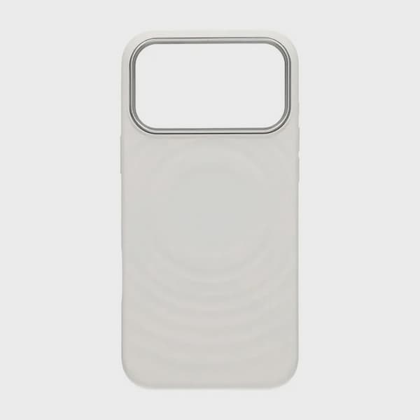Cream Wave Silikonskal Magsafe för iPhone 17 Pro Max