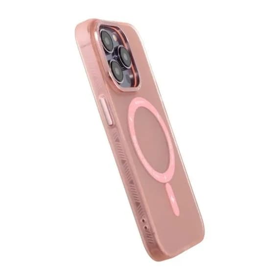 iPhone 14 Pro Mobilskal med MagSafe - Frostat Rosa