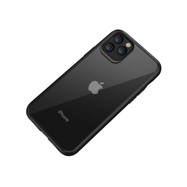 iPhone 11 Pro Max Transparent Shockproof With TPU Edge Case Black
