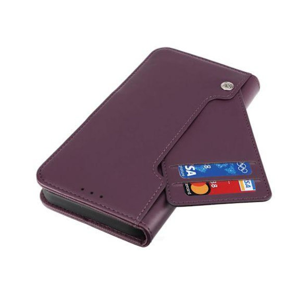 iPhone 14 Pro Max Plånboksfodral Extra Kortfack Rvelon Lila Färg