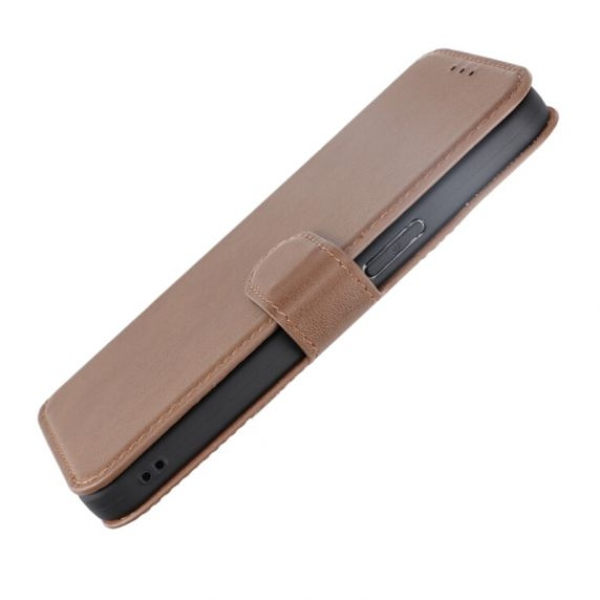 iPhone 15 Pro Max Plånboksfodral Läder Rvelon - Brun