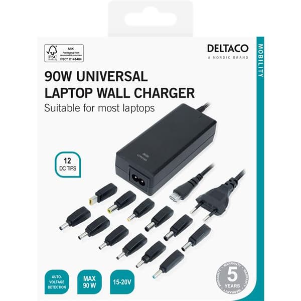 90W Universal Laptop Wall Charger