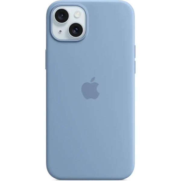 Apple Fall Iphone 15 Plus Silicone Blå