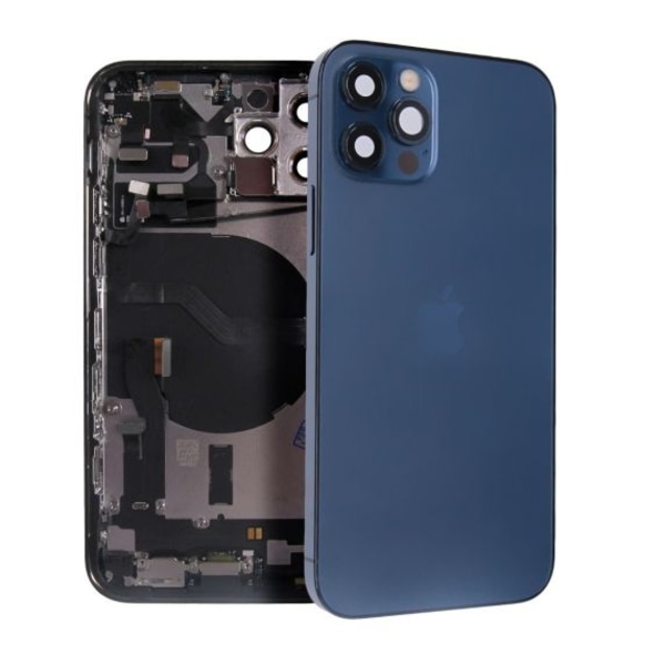 iPhone 12 Pro Baksida med Komplett Ram - Blå