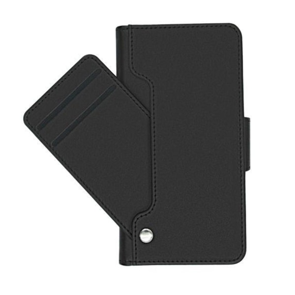 iPhone 12/12 Pro Plånboksfodral Extra Kortfack Rvelon - Svart