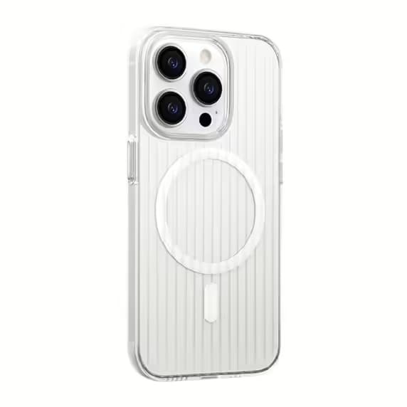 iPhone 15 Pro Max Mobilskal Korrugerad - Transparent