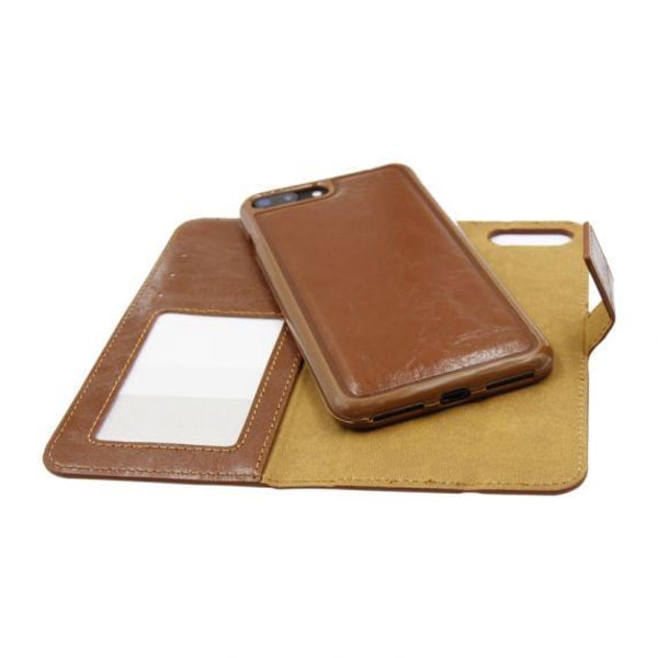 Detachable Leather Case For iPhone 7 Plus/8 Plus Brown