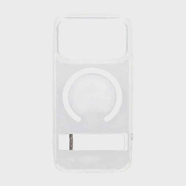 Mobilskal med Stativ för iPhone 17 Pro Max - Transparent
