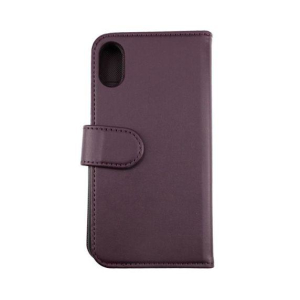 RV Magnetiskt Plånboksfodral - iPhone X/XS - Mörklila
