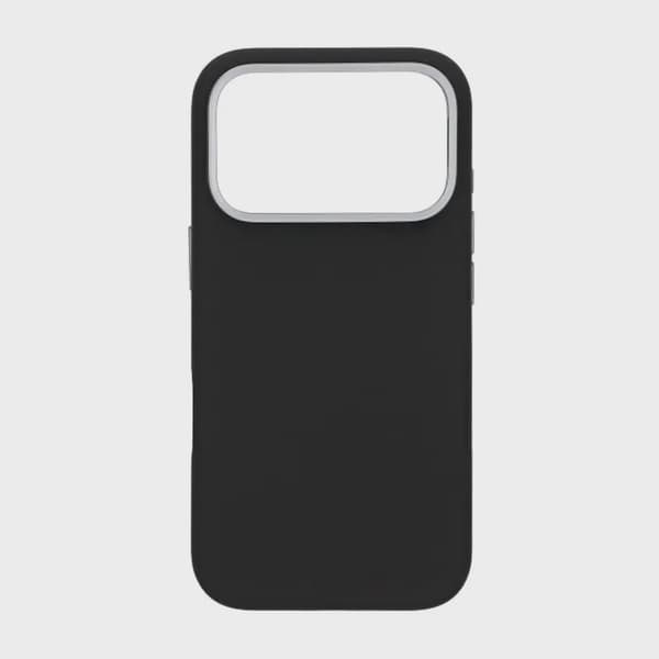Mobilskal Silikon Magsafe och Statv iPhone 17 Pro - Svart