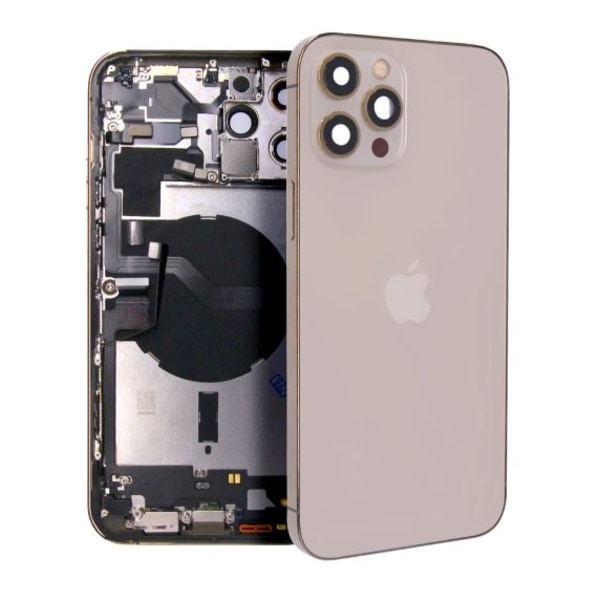 iPhone 12 Pro Max Baksida med Komplett Ram - Guld