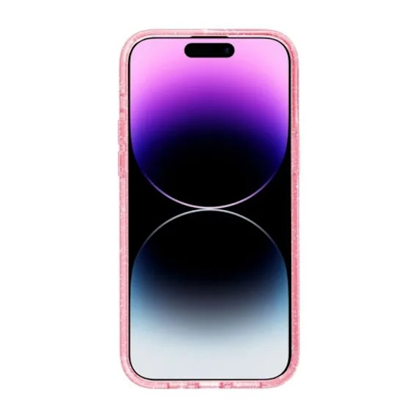 iPhone 15 Pro Max Mobilskal Glitter Magsafe - Rosa