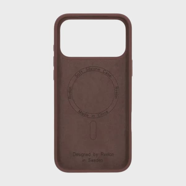 Rvelon Mobilskal Silikon MagSafe för iPhone 17 Pro - Brun