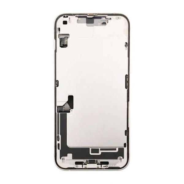 iPhone 14 Plus Baksida med Komplett Ram - Vit