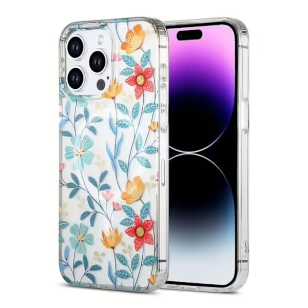 iPhone 15 Pro Mobilskal MagSafe - Blommor & Kvistar