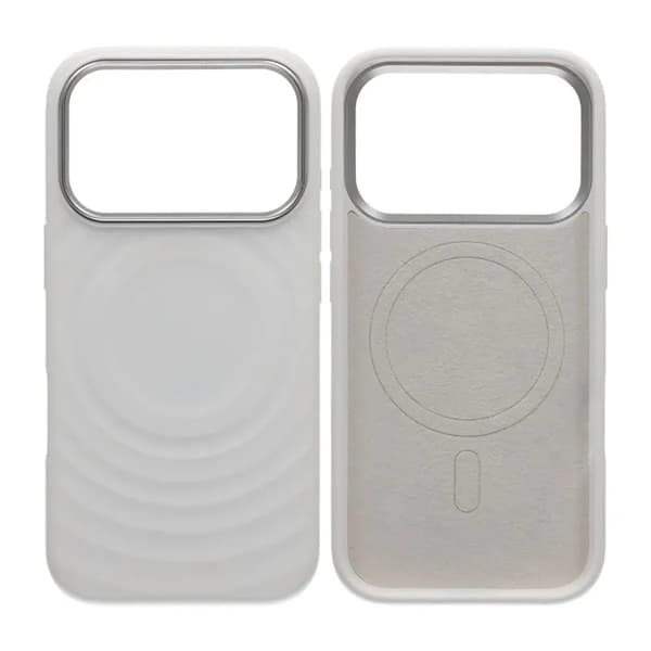 Mobilskal Silikon med Magsafe för iPhone 17 Pro - Vit