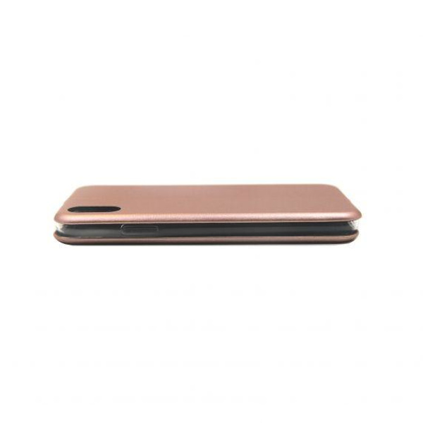 Flip Stand PU Leather Case For iPhone XS Max Rose Gold