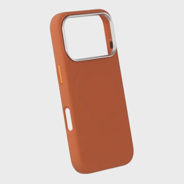Mobilskal Silikon med Magsafe för iPhone 17 Pro - Orange