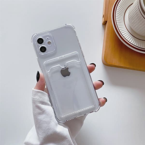 Transparent Mobilskal med Korthållare för iPhone 12 Pro